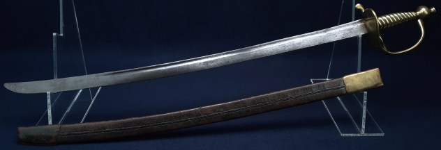English 1751 Pattern Infantry Hanger with Scabbard 07